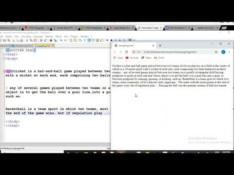 Html Tutorial -3 || html paragraph tag with its attributes.