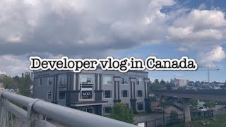 캐나다 개발자 브이로그 | Developer vlog in Canada | 캐나다 여름 날씨 | 드럭스토어 | 라면 | 캑터스클럽 | 회사 생활 | 취홍 | 회사에서집까지 걸어가기