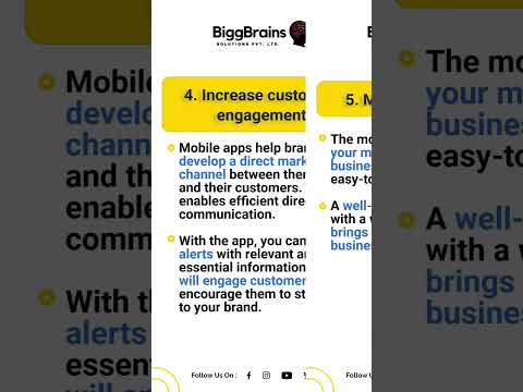 The biggest benefit of mobile apps for businesses| #biggbrains