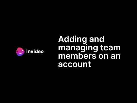 How to add and manage team members on an account