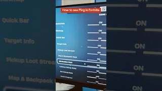 How to show your ping in Fortnite Chapter 6 Season 1 #fortnitegamer #fortnitegameplay #fortniteping