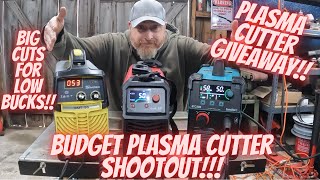 Budget Plasma Cutter Shootout!! PLASMA CUTTER GIVEAWAY!!! Details in the video! Good luck to all!