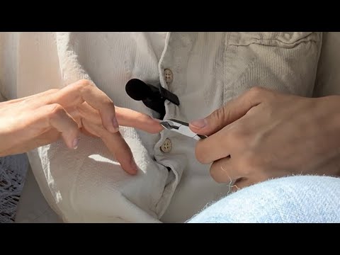Nail Cutting • Picking • Filing w/ hand massage  •• ASMR •• concentrated