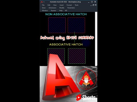 Associative hatch Vs Non associative hatch #autocadcommands #shorts #short #viralvideo #viralshorts