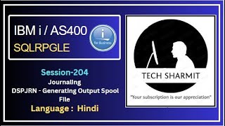 Spool file generation for journal entries  | ibmi training | as400 tutorial for beginners