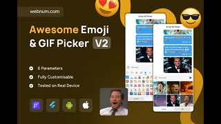 FlutterFlow Emoji 😍 GIF Picker Widget ✨ #flutterflow #emoji #gif #picker #widget
