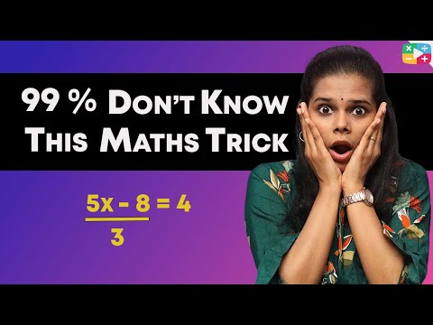 Algebra Secret Trick | Solve equations Instantly | Short trick