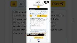 Boost Editor: AI Powered Social Media Unicode Text Editor & Formatter #shorts #unicode #texteditor