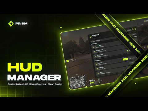 FiveM HUD Manager | Advanced Customization | Modern HUD System | [ESX, QBox, QBCore] | Prism Scripts