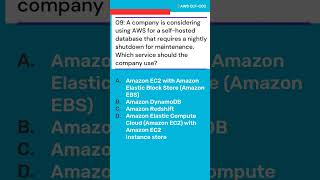 Q:09 AWS CLF-C02 Certification Question and Answers Quiz #aws #awscloud Amazon EC2 with EBS