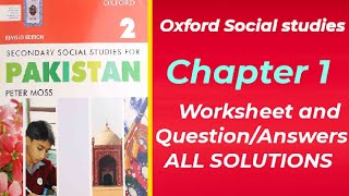 Oxford Social studies class 7 Chapter 1 worksheet solutions and question answers