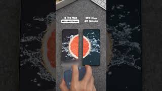 Under studio light, iPhone 16 Pro Max w/ FLOLAB AR vs Samsung S25 Ultra AR #Anti-Reflective