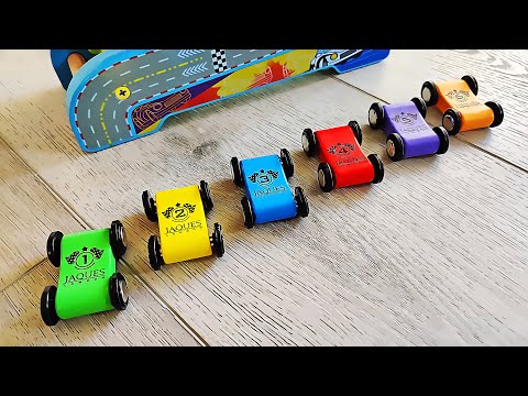 Kids Car Garage Wooden Toy Cars [Toddler Adventure Videos with Ollie]
