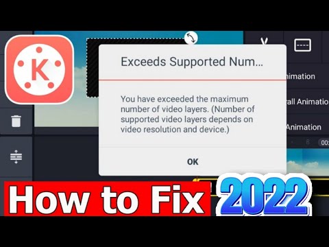 😔Exceeds Supported Number Of Video Layers Problem In Kinemaster 🔥|how to solve kinemaster problems😍|