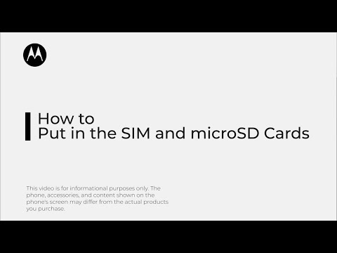 How to put the SIM and microSD cards into your dual SIM phone - moto g06 series, moto g24, moto g04