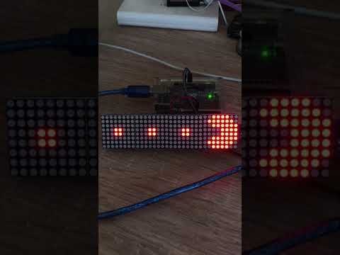 PACMAN - Led Matrix 32x8 MAX7219 with Arduino