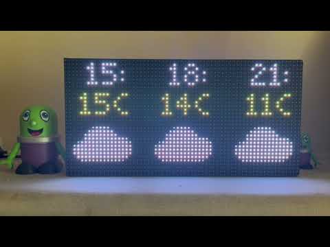 A 64 x 32 LED display for Home Assistant