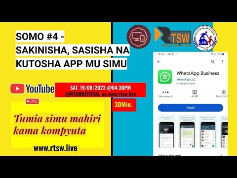 SOMO #4 - SAKINISHA, SASISHA NA KUTOSHA APP MU SIMU