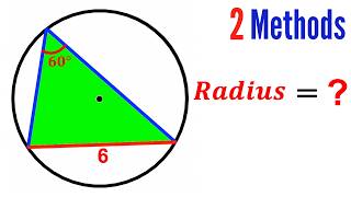 Can you find the Radius of the Circle? | (Triangle) | #math #maths | #geometry