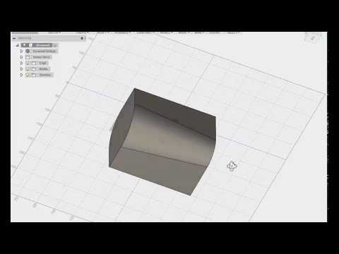 Autodesk Fusion 360 Tutorial.....Application Of Fillet With Variable Radius  In Autodesk Fusion 360.