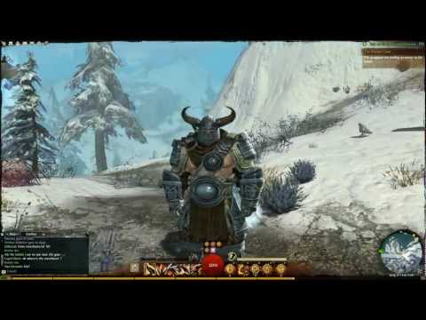 Guild Wars 2 level 36 Norn Warrior Gear and Gameplay