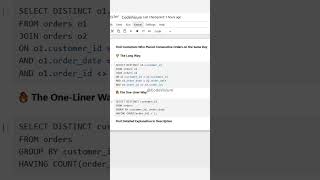 🔥 Shocking SQL Trick! Find Customers with Multiple Orders in One Day! #SQL #DataAnalytic #SQLTricks