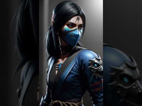 Stable Diffusion Deforum - Mortal Kombat Kitana Transformation #shorts #aiart #aianimation