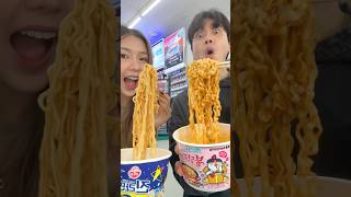 2AM convenience store ASMR🤤🤤 with @msqiwiie #food #conveniencestore #2am