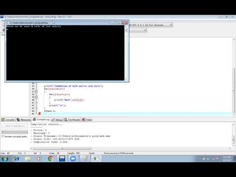 2 D array implementation