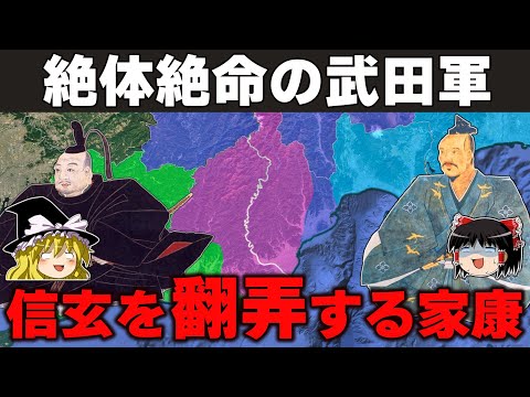 【ゆっくり解説】武田信玄編その21ー北条軍に退路を断たれその弱みを家康に付け込まれる信玄