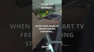 When your smart tv freezes during streaming ... #tech #electronics #tips #shorts