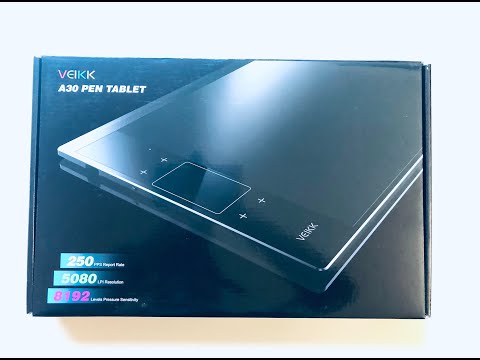 Drawing Tablet VEIKK A30 Graphic Pen Tablet with Gesture Touch Pad