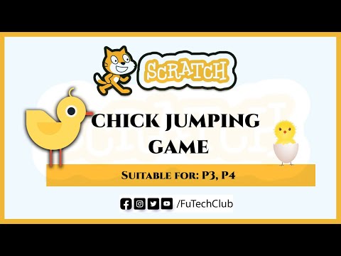 Chick Jumping Game in Scratch | For P3, P4 & P5. #scratch #scratchforkids #scratchgames #scratchjr