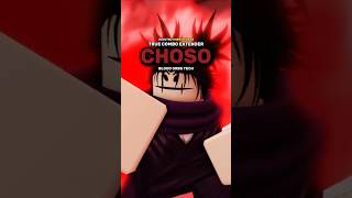 Jujutsu Shenanigans Choso True Combo Extender Blood Orbs Tech #jujutsushenanigans #roblox