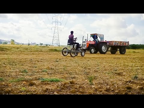 how to make tractor mini tractor at home