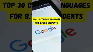 Top 30: Trending Coding Languages you must know | #youtubeshorts #coding #job #itjobs #motivation