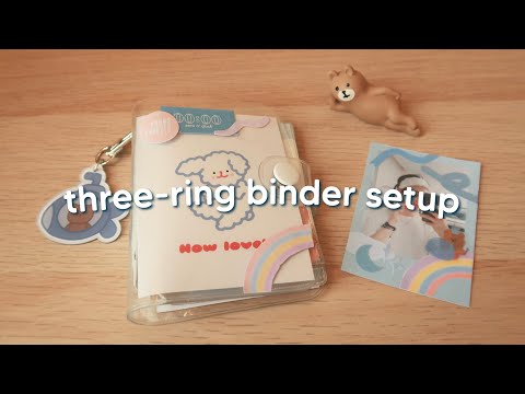 📘 three ring binder setup