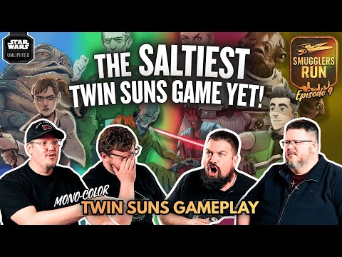 Mono Color Twin Suns Gets SALTY🧂😡 | Star Wars Unlimited Gameplay | Smugglers Run S1 Ep 4