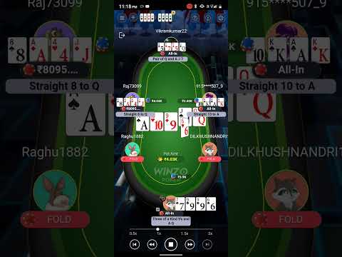 999 lose ag again unknown cards..winzo poker 🤥 fake..#winzo #winzopoker .#winzofake.#gaming