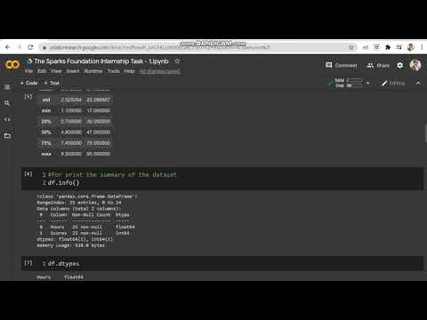 The sparks foundation data science internship task-1
