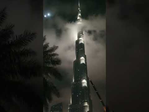 morning view in Burj park Dubai