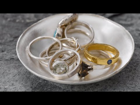 Metal Spinning Pure Silver, 24k Silver Dish (asmr) (no talking)