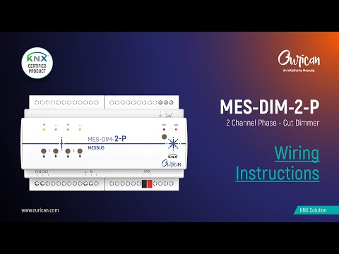 MES-DIM-2P | Wiring Instructions | Messung Ourican | #OuricanAutomation