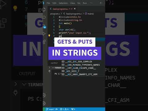 Input and Output in STRINGS in C! #coding  #codeing #python #programminglanguage #javascriptengineer
