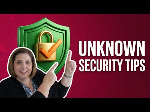 Security TIPS YOU Didn't Know You NEEDED!