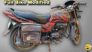15 Years Old Bike Passion Pro Full Modification | Purani Motorcycle Modify | Qamar Bike Restoration