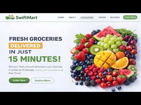 Build This Modern Grocery Website with HTML & CSS  |  Step-by-Step Tutorial