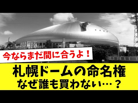 【悲報】期限延長から2カ月...札幌ドームの命名権はなぜ売れないのかwww