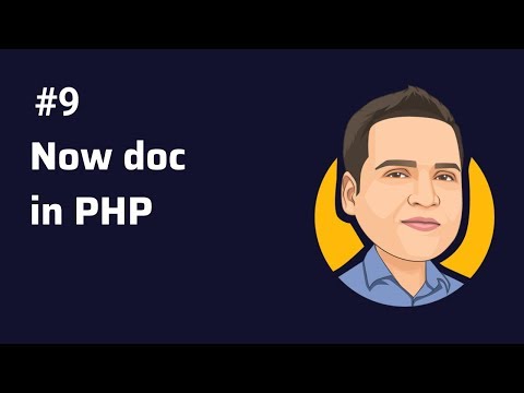 Nowdoc in PHP - what is nowdoc in php?