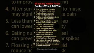 ⚠️ “These Shocking Health Facts Could Save Your Life" #healthtips #fitness #facts #shorts